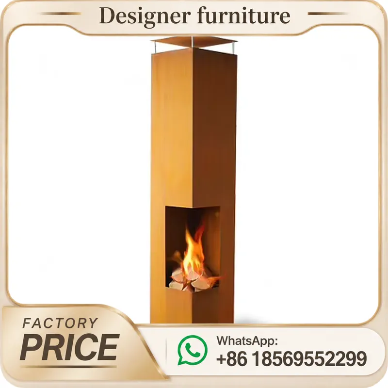 Outdoor Furniture Wood - موقد محمول يعمل بحبيبات الخشب مع