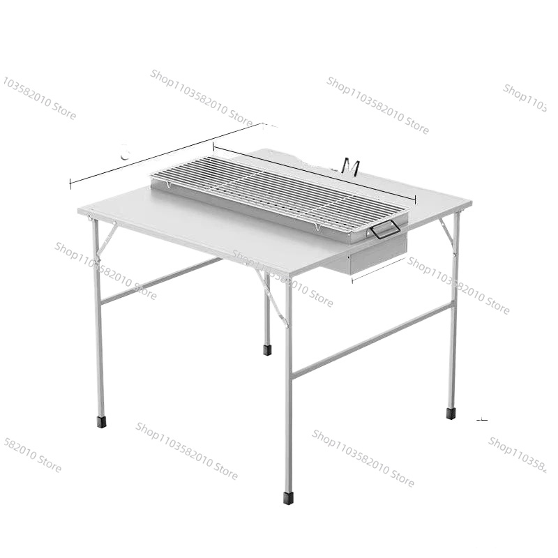 Outdoor Furniture Diy - طاولة قابلة للطي سميكة للاستخدام الخارجي،