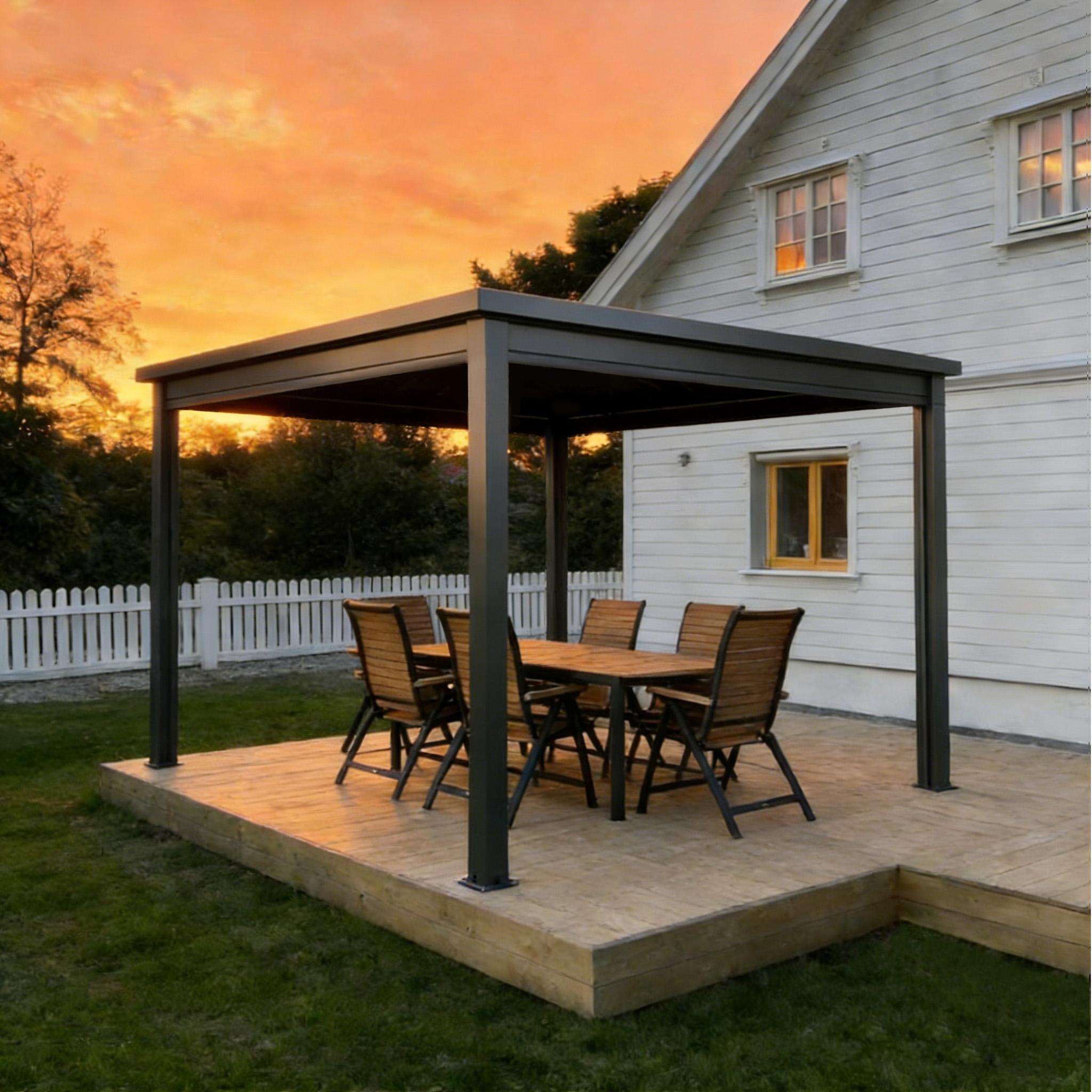 بيع مباشر من المصنع: بيرجولا م - مراجعة Outdoor Furniture Metal وسعره