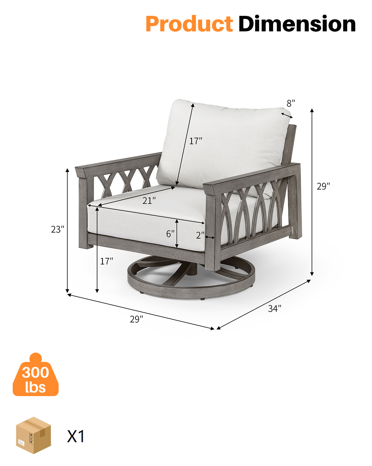 كرسي SeeHill الدوار بذراعين من - مراجعة Outdoor Furniture Metal Chairs وسعره